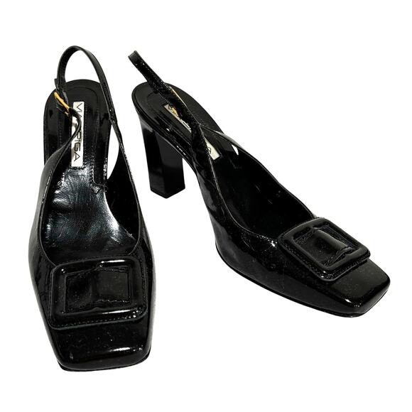 Escarpins Noirs Via Spiga Talons Hauts 9,5 Cm - Pointure 7 1/2 US, Occasion à Retaper